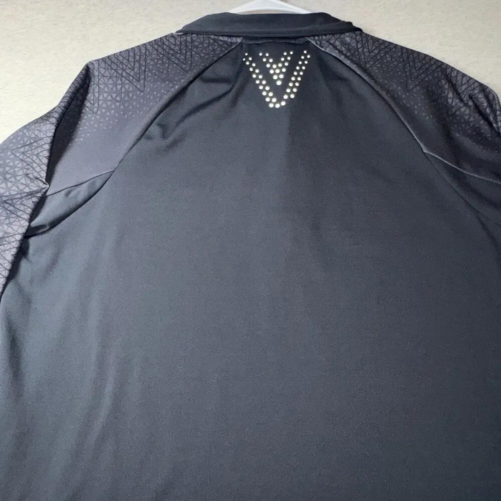 Mens Umbro 1/4 Zip Lightweight Pullover W/Thumb Holes In Sleeves Black Size Lg